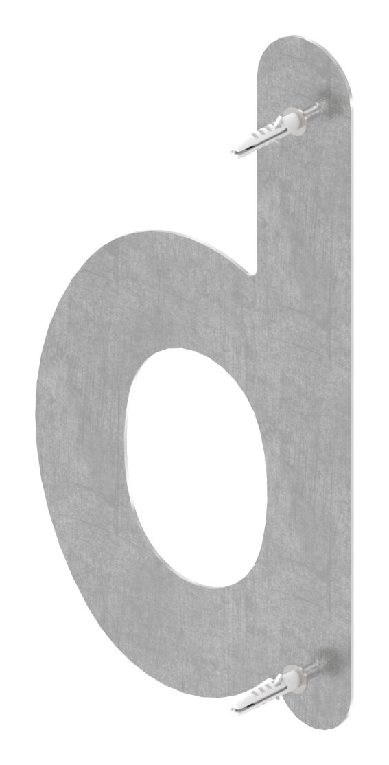 Hausnummer b - "groß", V2A