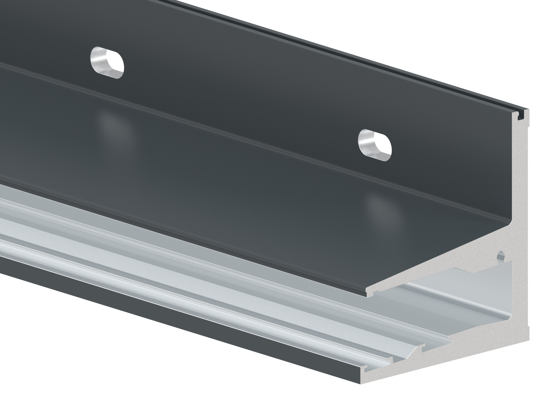 Vordachprofil eleganza canopy, L: 2405mm, RAL7016
