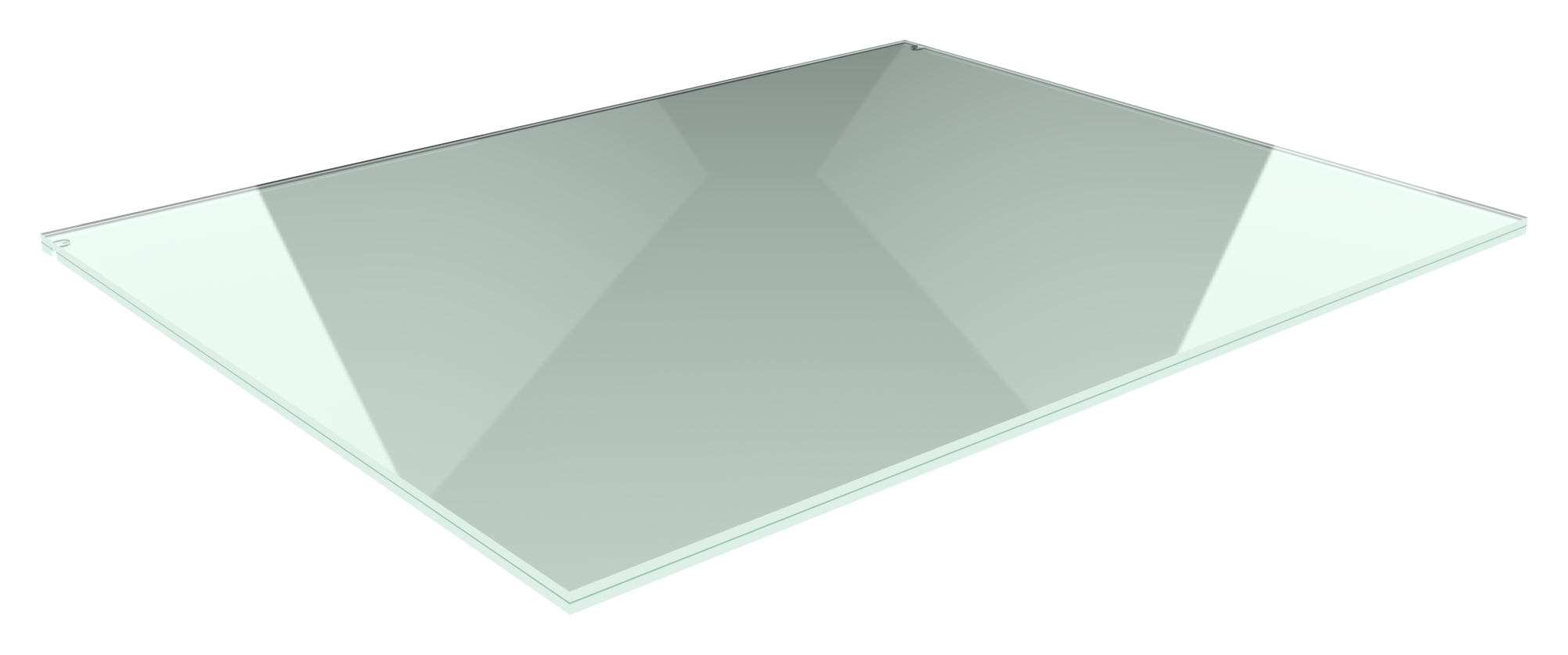 Eleganza canopy Glas: 2000x1200mm VSG aus 2x10mm TVG mit 1,52mm PVB