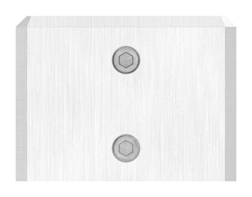 Wandbefestigung für Quadratrohr 30x30mm, V2A