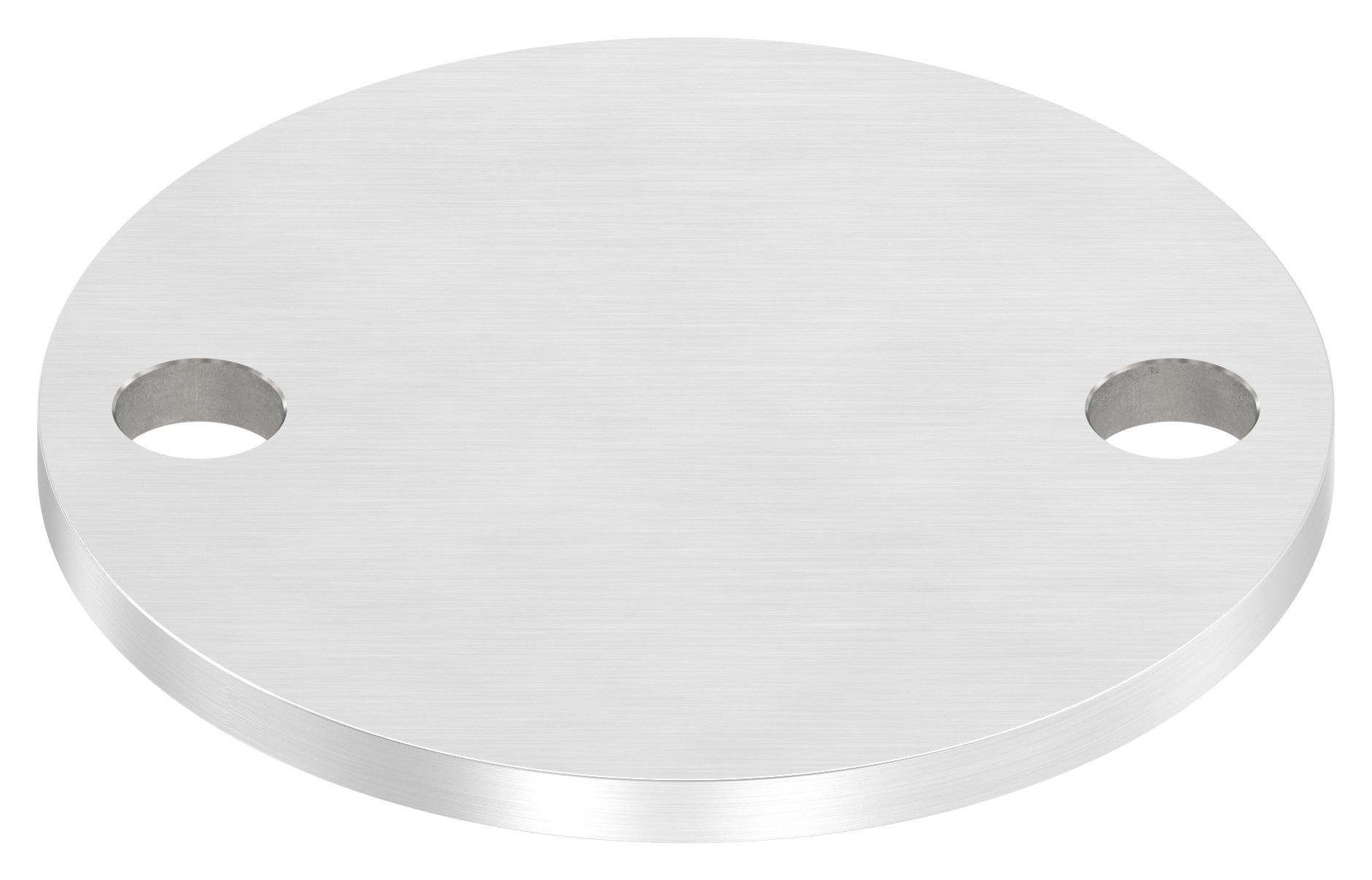 Ankerplatte Ø 100x6mm, mit Längsschliff, V2A