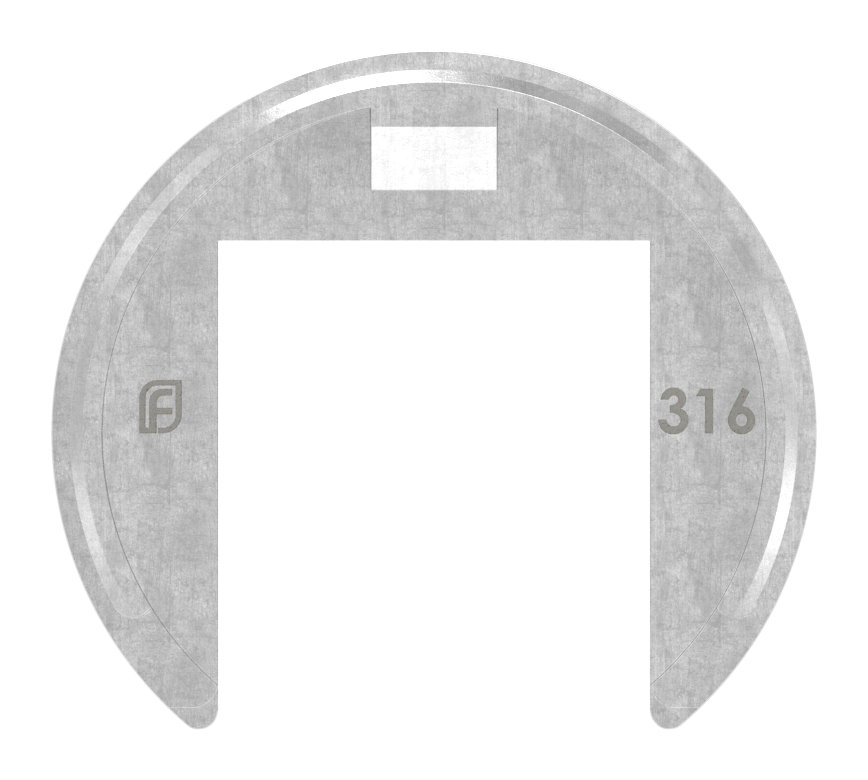 Verbinder flexibel für Nutrohr 60,3mm, V4A