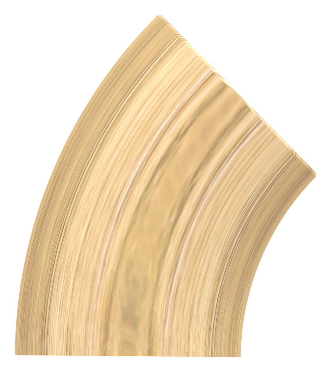 45° Bogen für Holzhandlauf Eiche, Ø 42,4mm