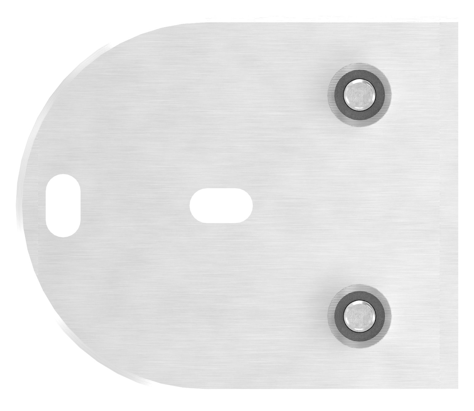 Endhalterung für Rohr 42,4mm, V2A