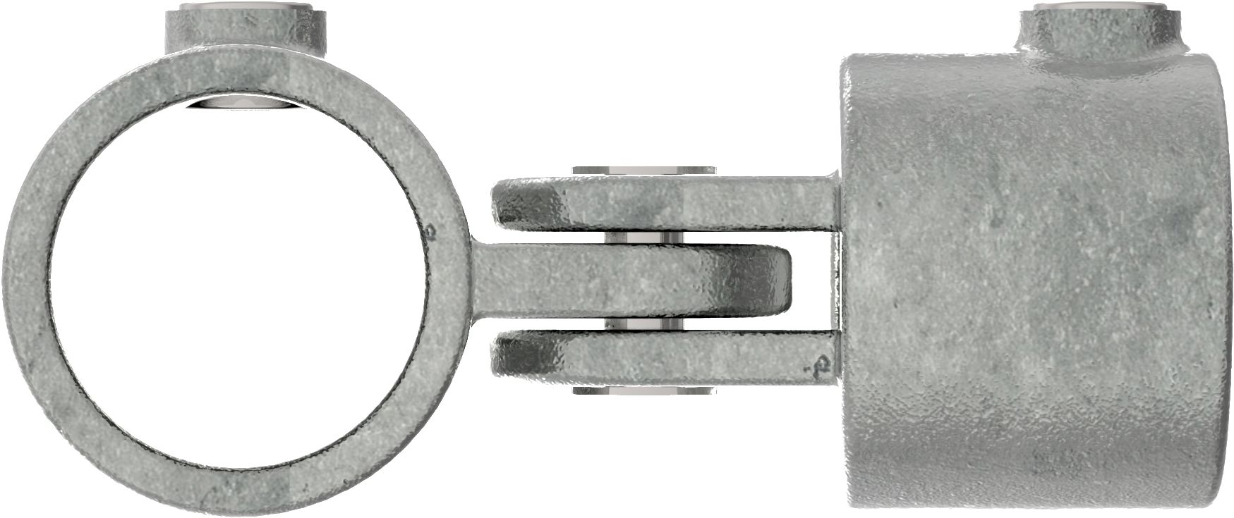 Verbinder, variabel, für Rohr Ø 42,4mm