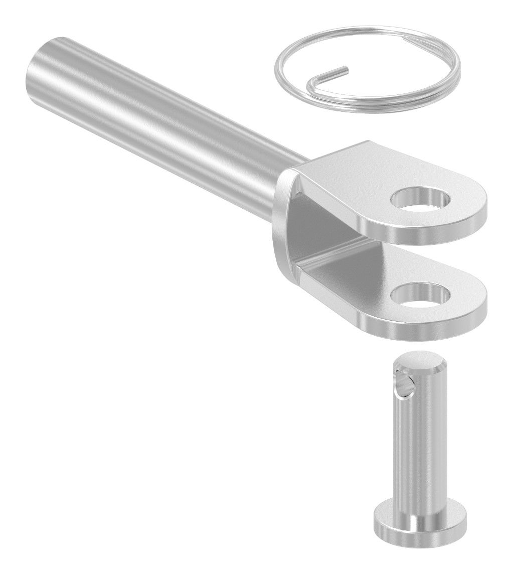 Gabelterminal mit Innengewinde M6 rechts, V4A