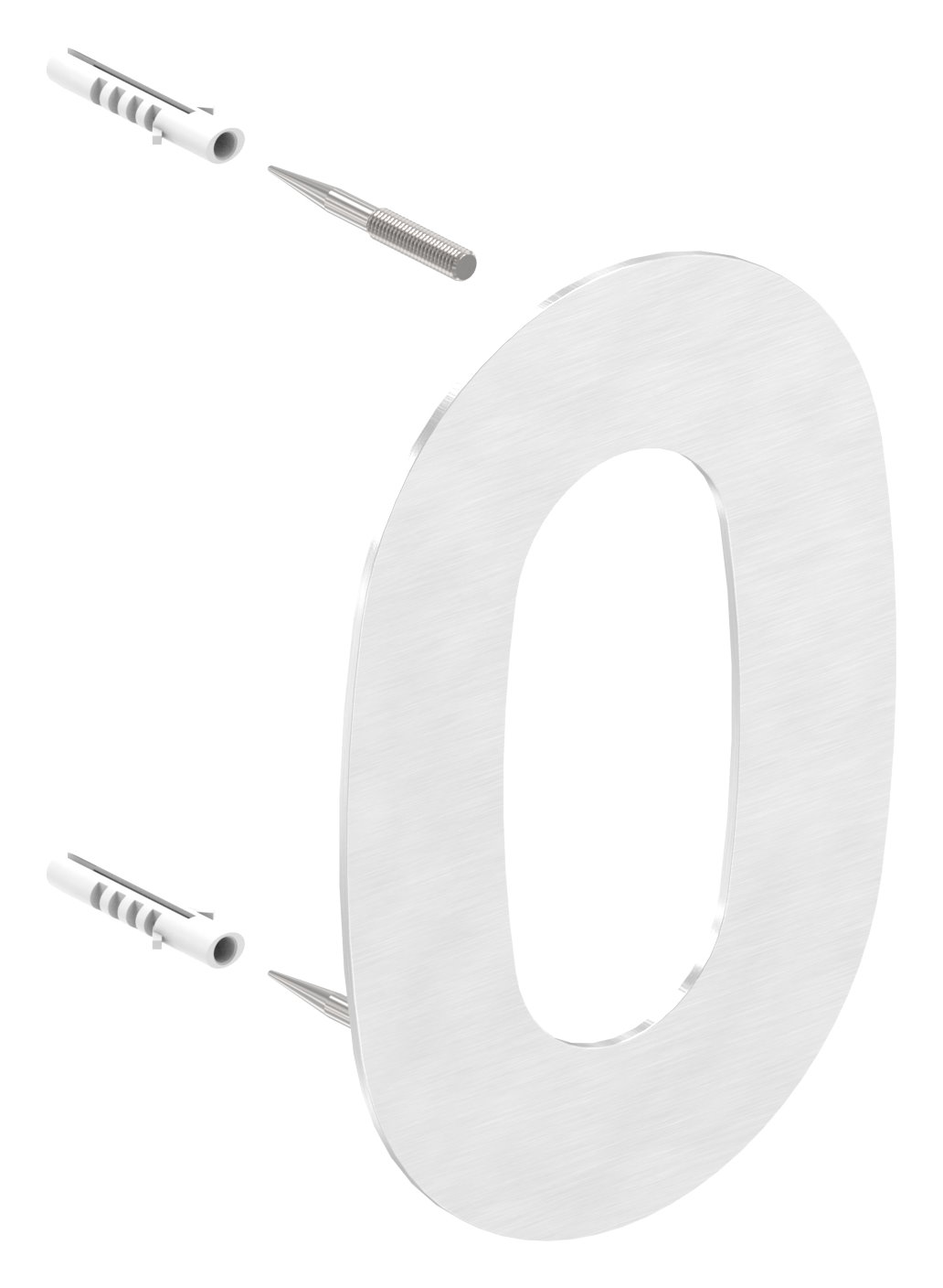 Hausnummer 0 - "klein", V2A