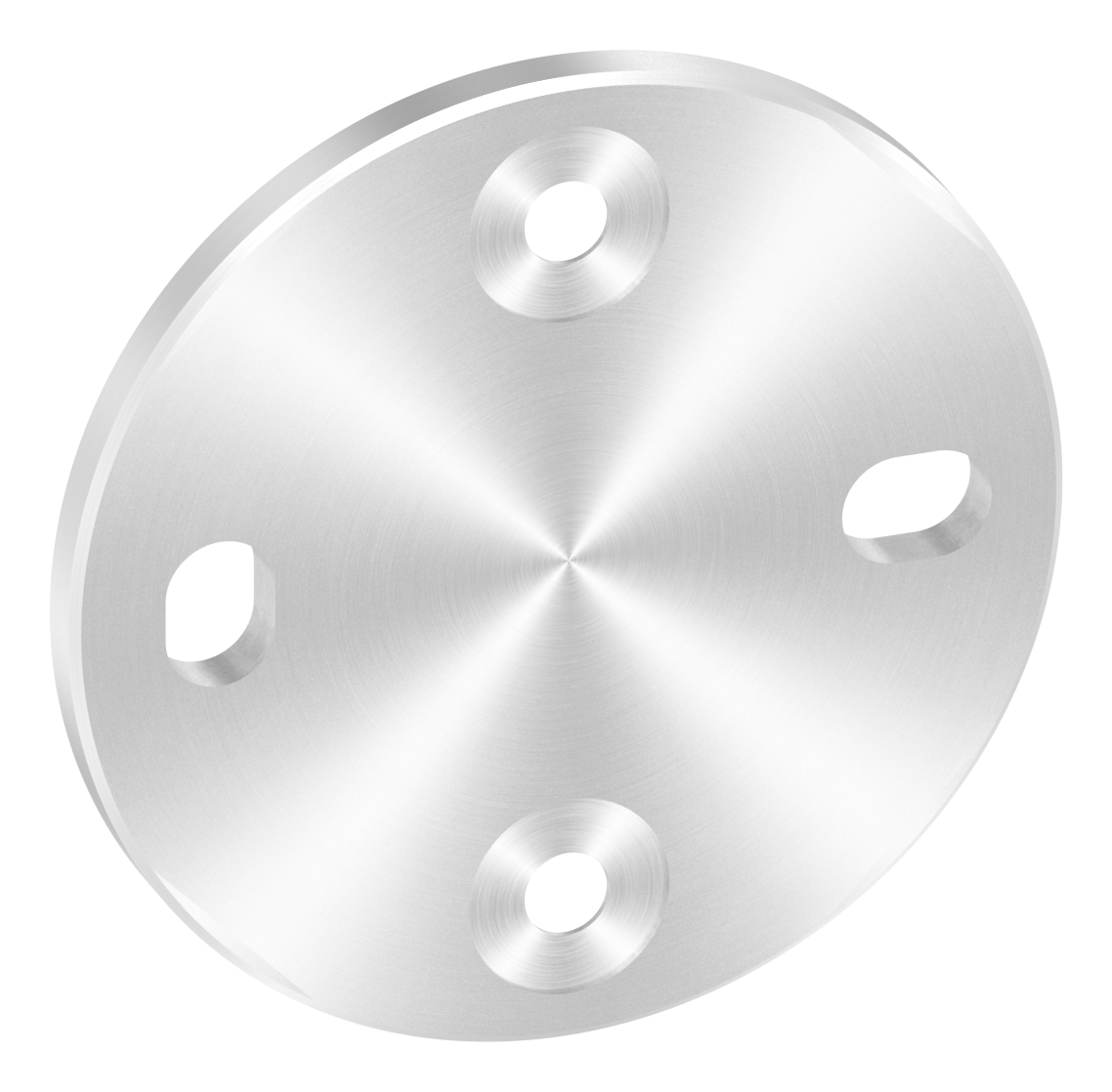 Ankerplatte, 100x6mm mit Fase, für Distanzhülse, V2A