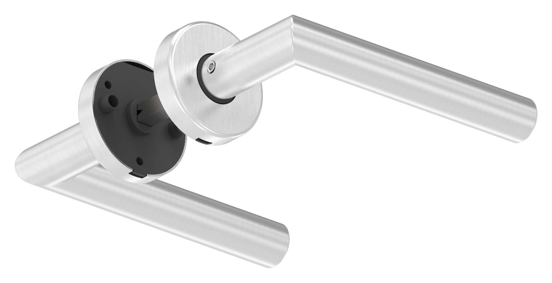 Türdrücker-Paar, drehbar, V2A