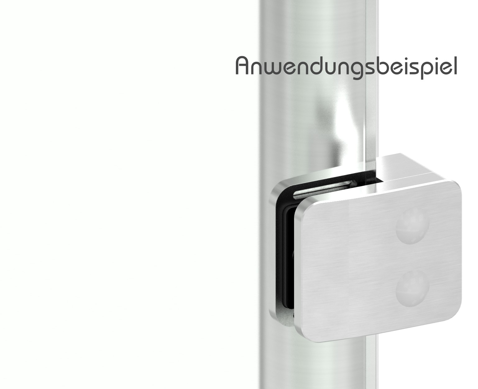 Sichtschutz Endglasklemme Mod. 26, V4A