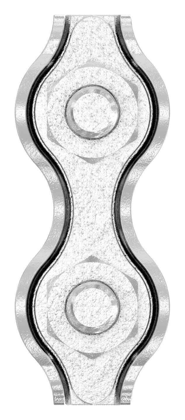 Duplexklemmen für Seil 2mm, V4A