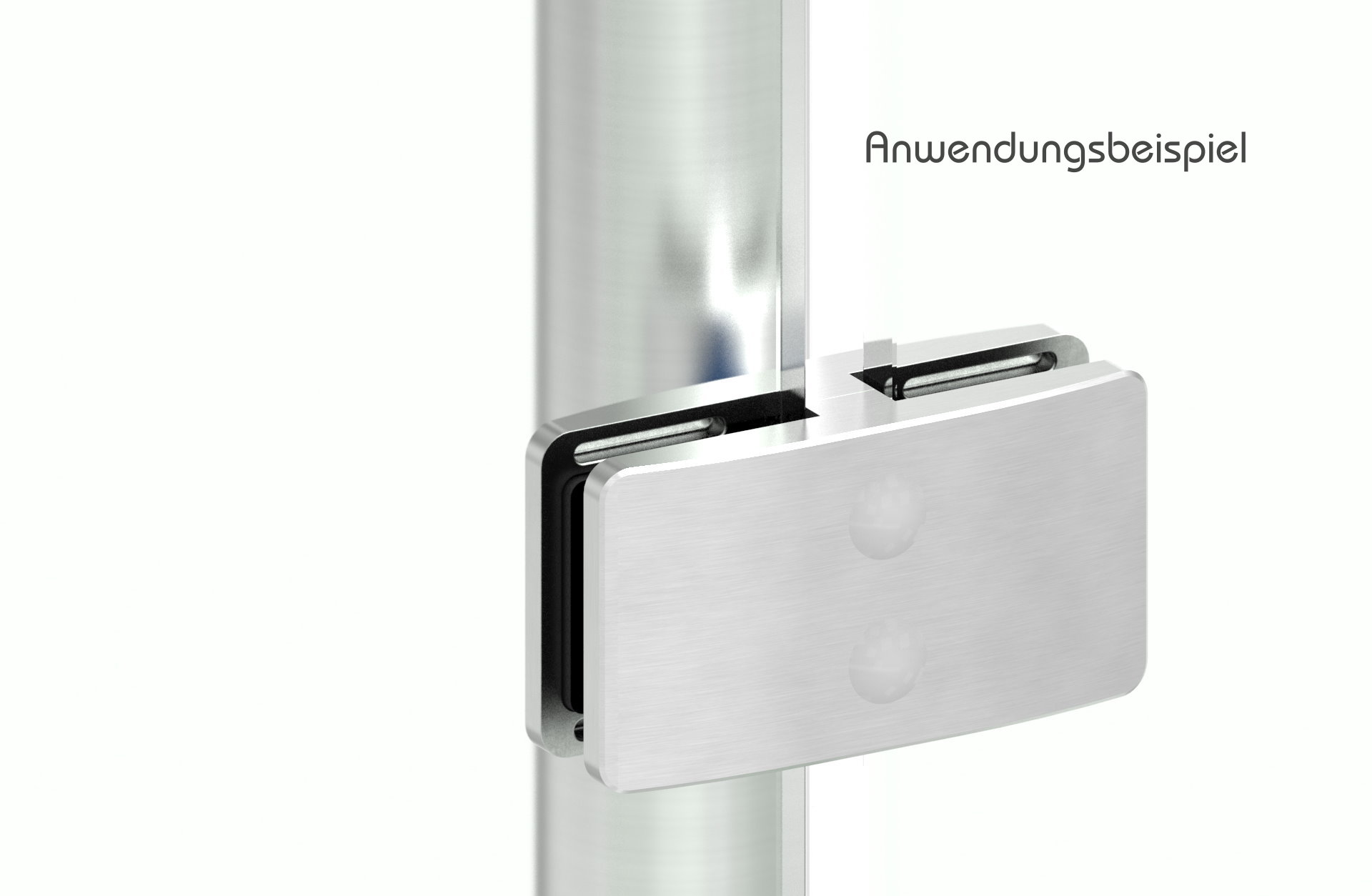 Sichtschutz Mittelglasklemme Mod. 26, V4A