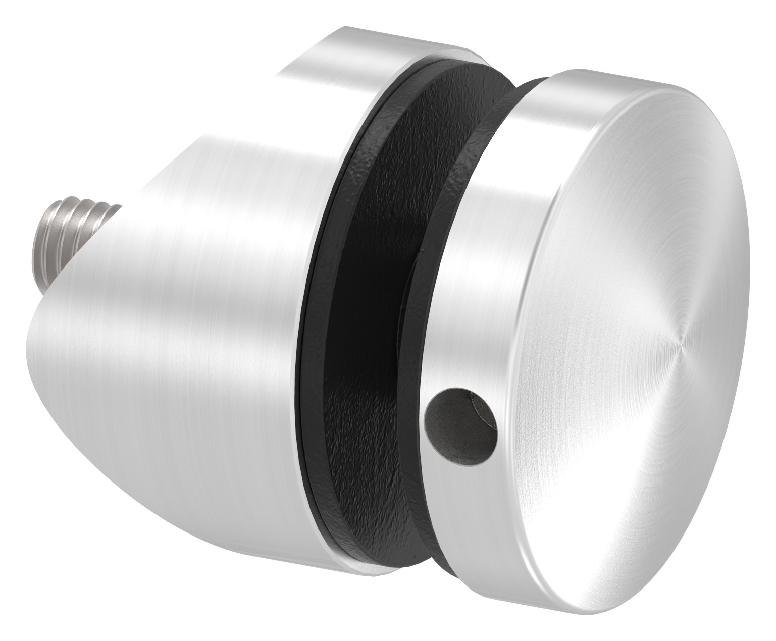 Glaspunkthalter 40mm, Anschluss: 42,4mm, V2A