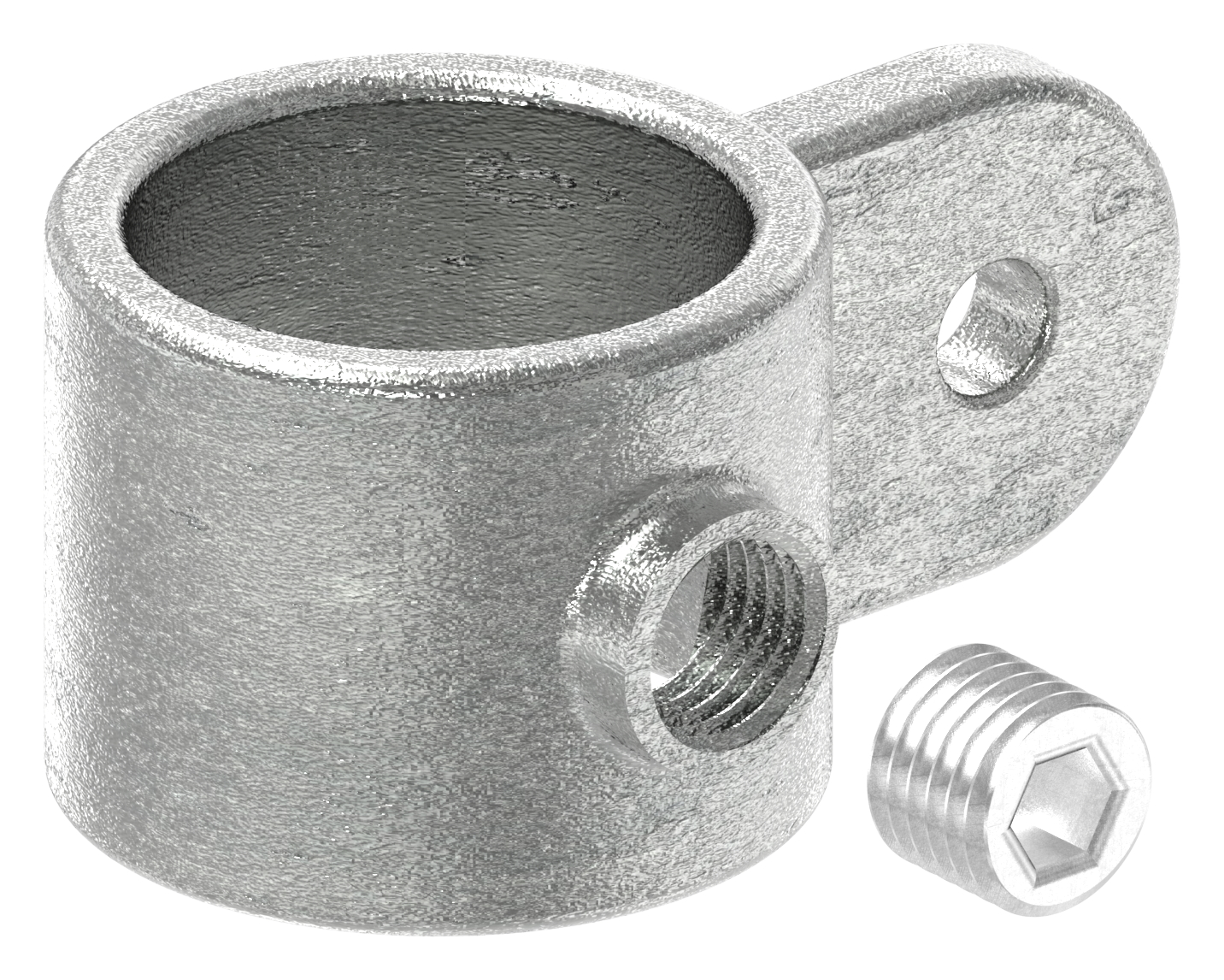Halter mit einer Lasche, für Rohr Ø 42,4mm