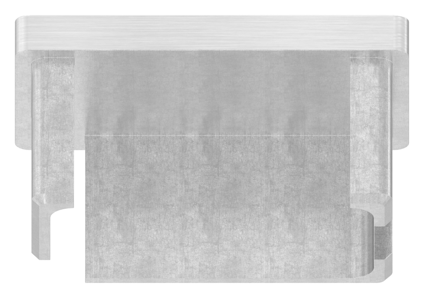 Einsteckkappe, für Rohr 50x30x2,0mm, V2A