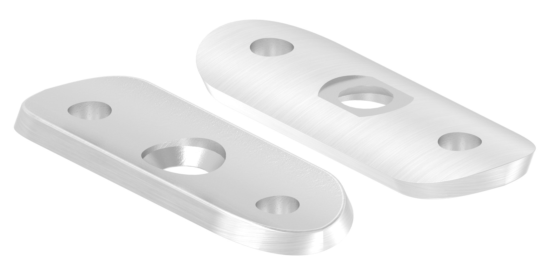Handlaufanschlussplatte, 48,3mm, V2A