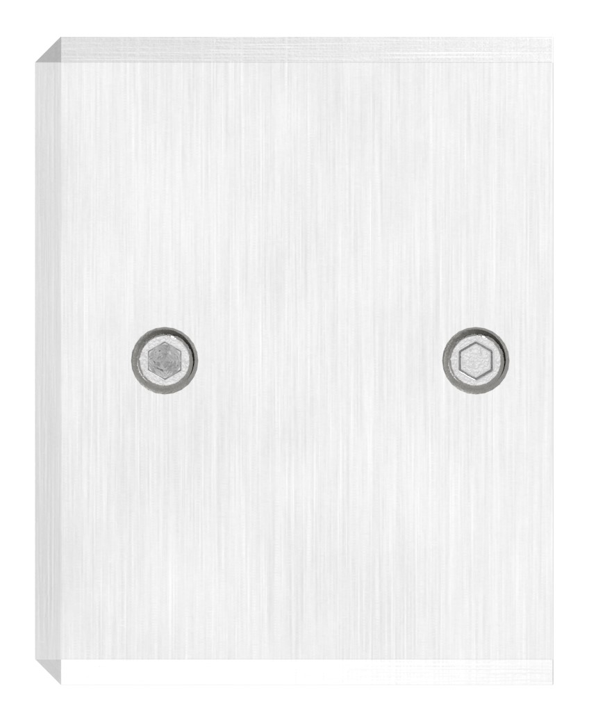 Wandbefestigung für Quadratnutrohr 40x40mm, rechts, V4A
