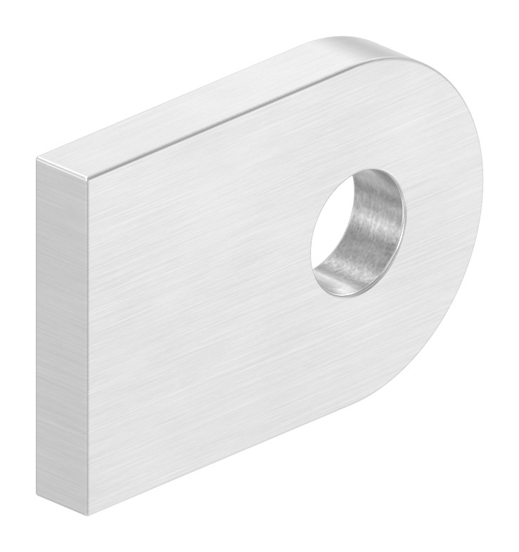 Anschweißlasche, 30x20x4mm, geschliffen, V2A