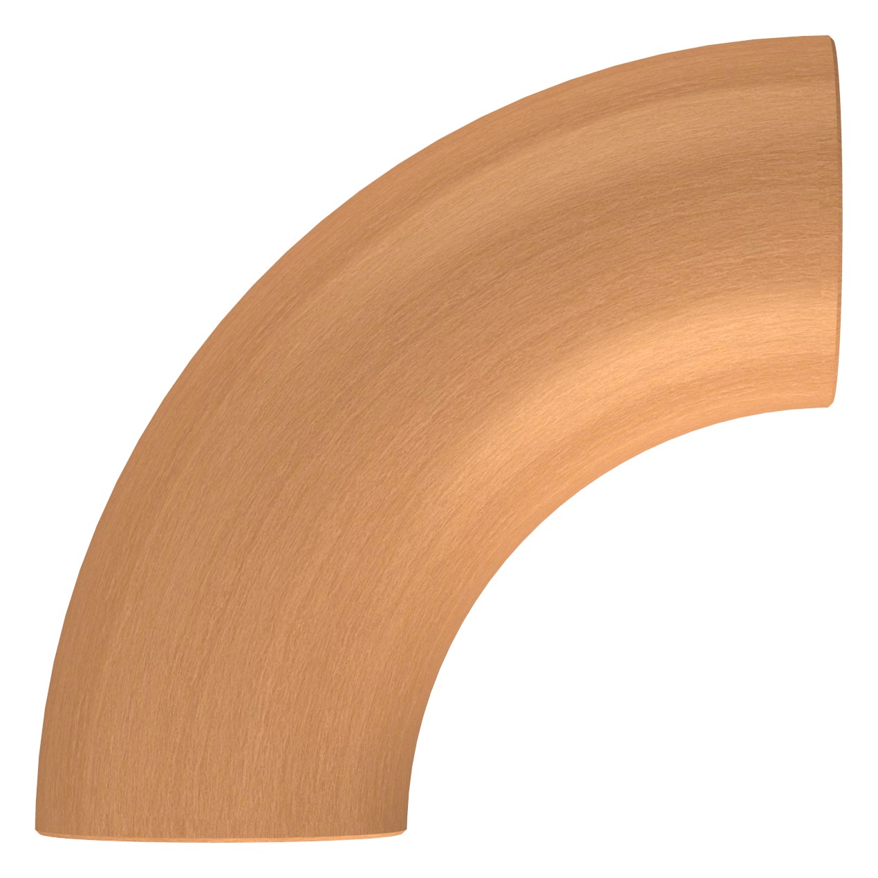 90° Bogen für Holzhandlauf Buche