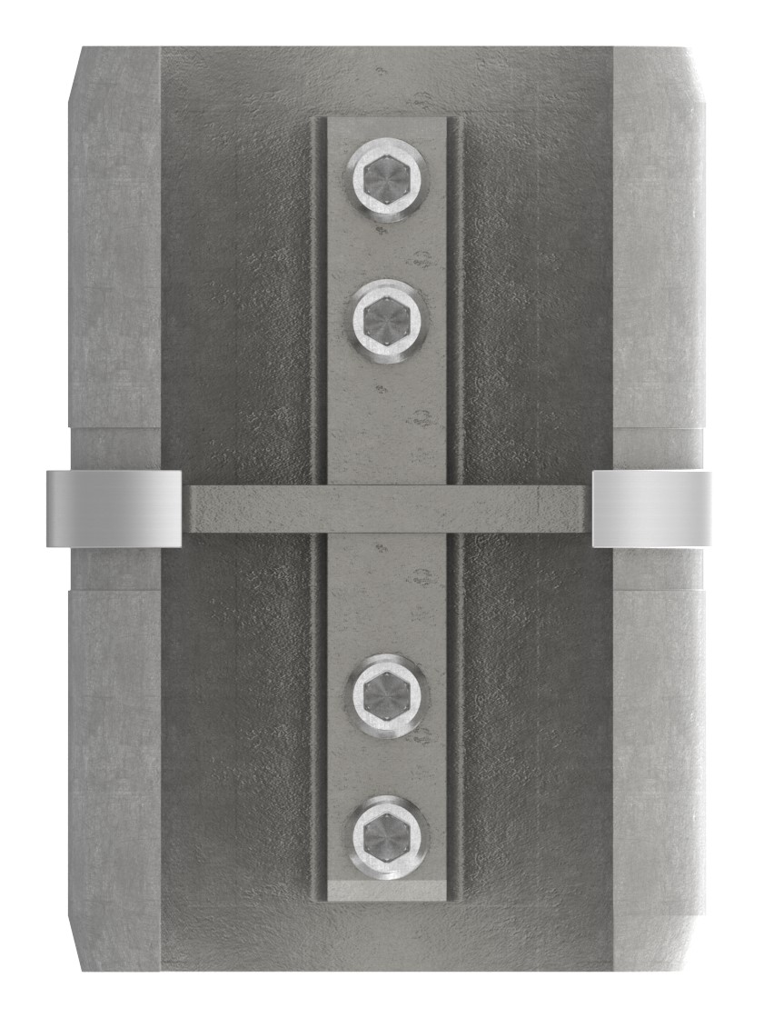 Rohrverbinder für Nutrohr 48,3mm, V4A