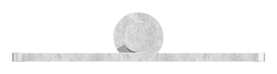 Edelstahl-Scharnier 63x40mm mit festem Zapfen