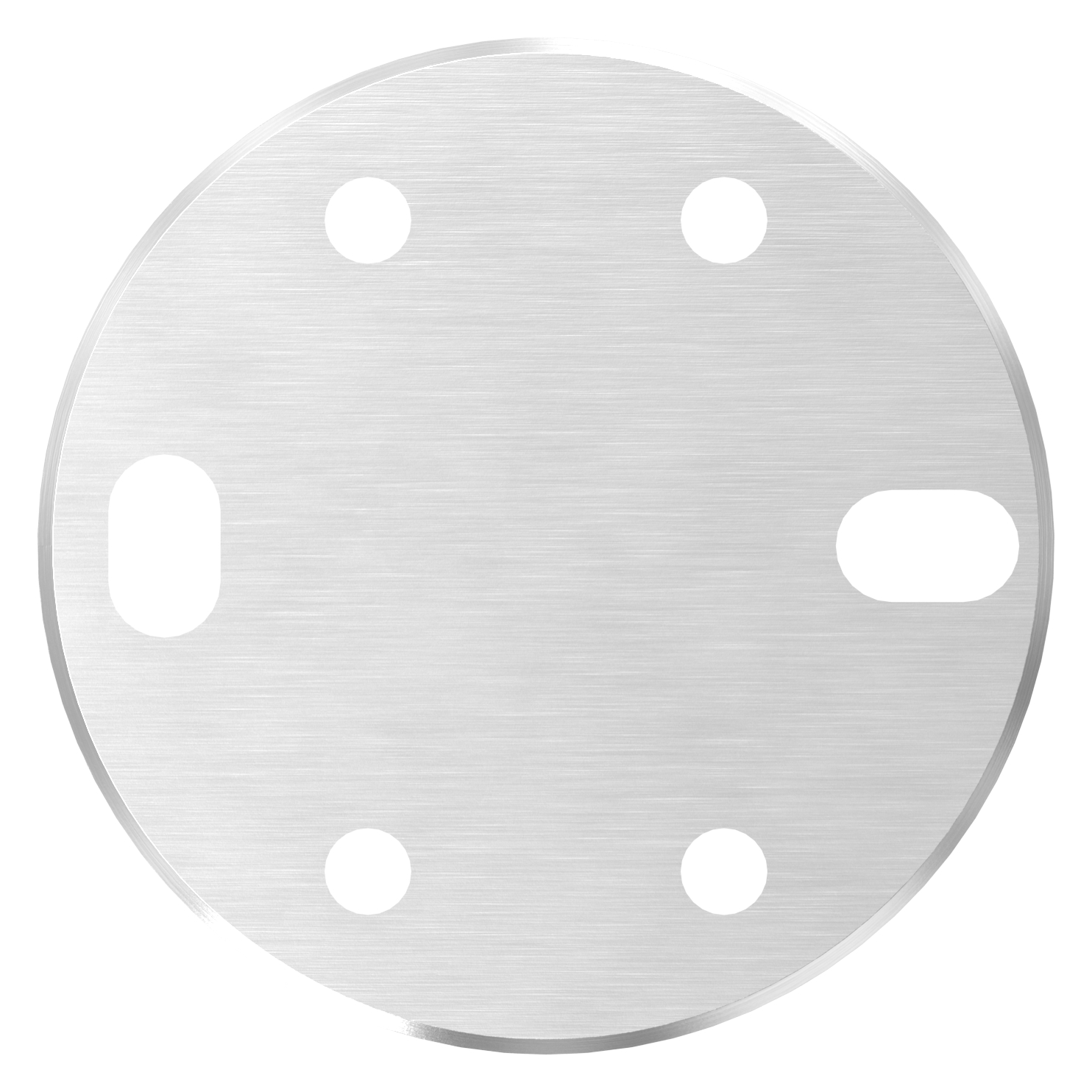 Ankerplatte, 100x8mm, für Spannringe, V2A