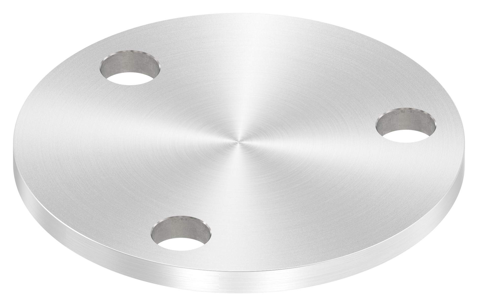 Ankerplatte Ø 100x6mm, mit Rundschliff, V2A