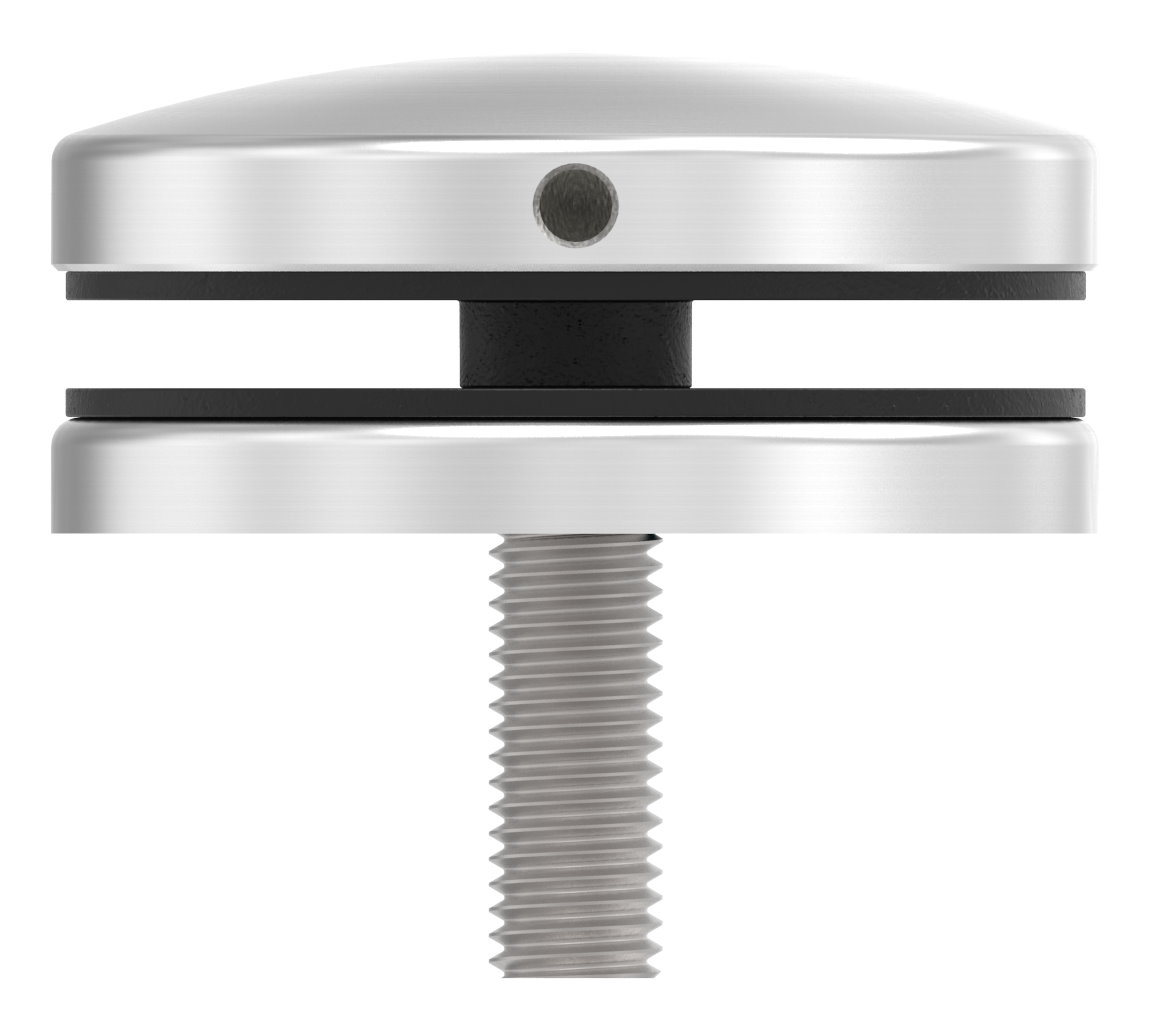 Glaspunkthalter 72mm, Anschluss: flach, V2A