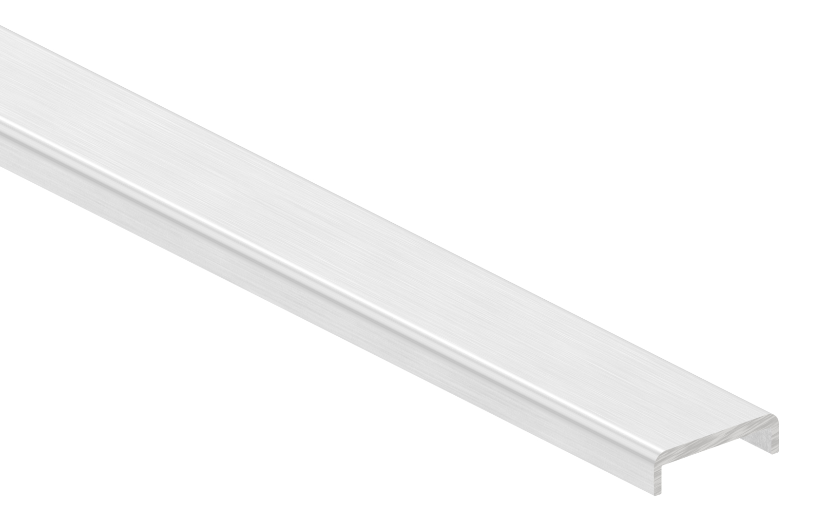 Kantenschutz EXTRA SLIM, für Glas 16,00 - 17,52mm, L: 2000mm, Aluminium E4/EV1