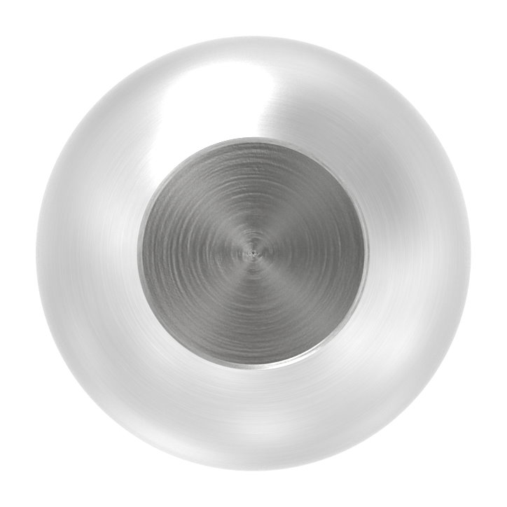 Vollkugel Ø 20mm mit Sackloch 10,2mm, V2A