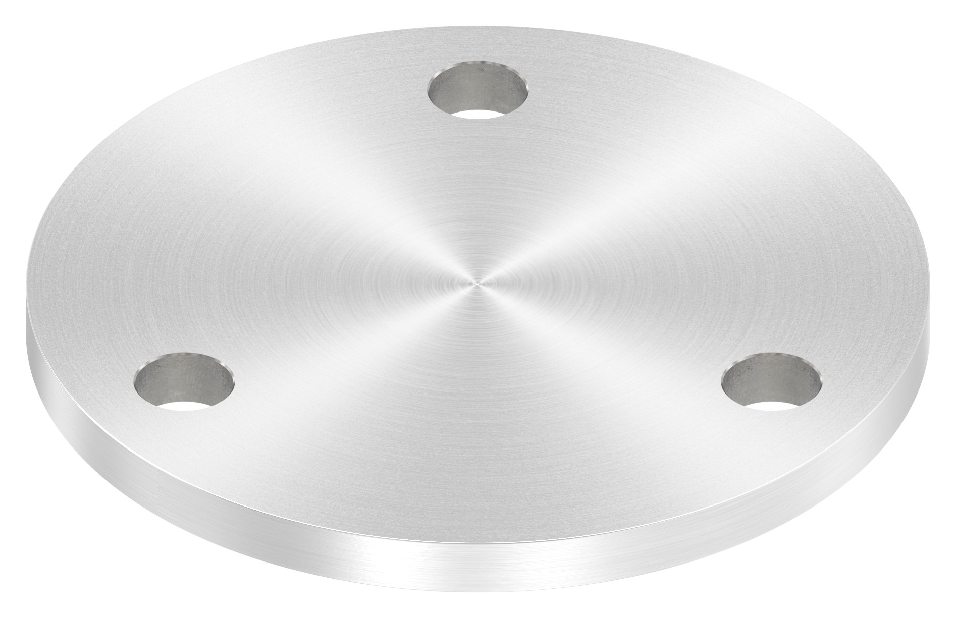 Ankerplatte Ø 120x8mm, mit Rundschliff, V2A