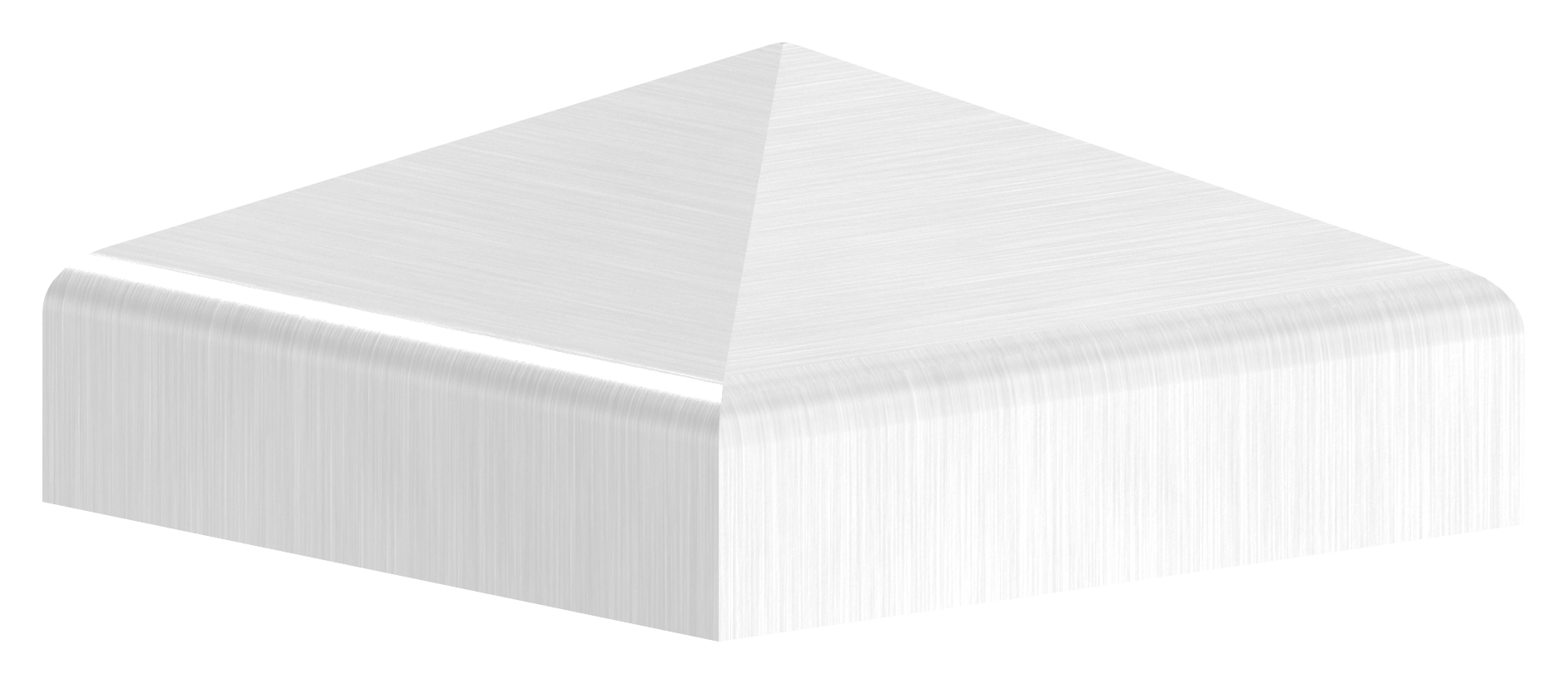 Pyramidenkappe, für Rohr 30x30mm, V2A