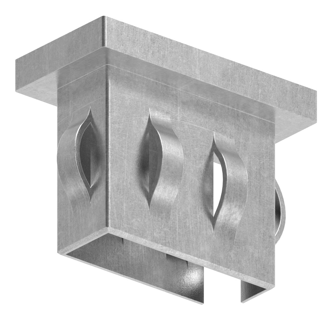 Stahleinschlagkappe, für, Rechteckrohr 40x20mm