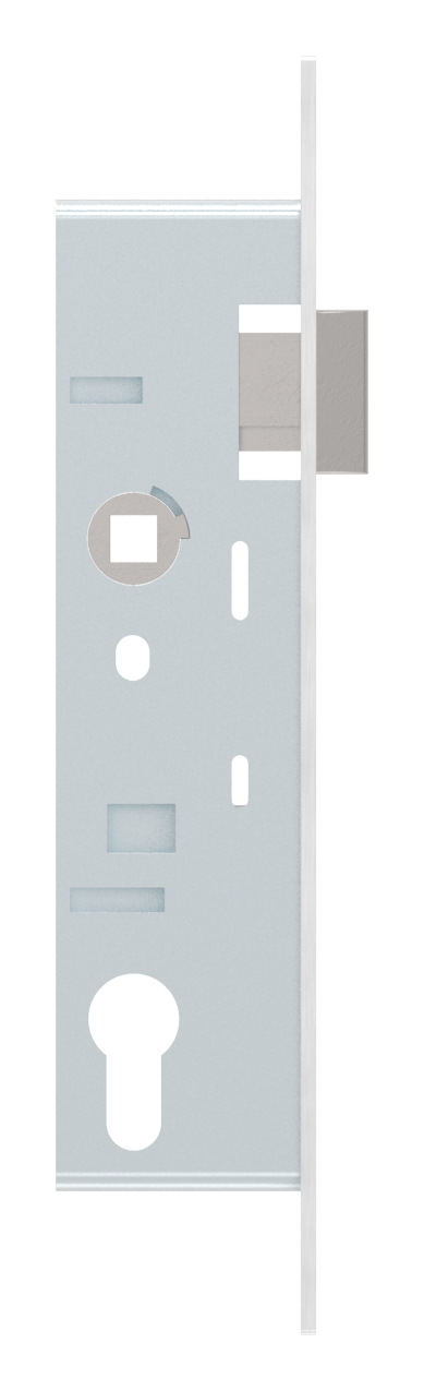 Rohrrahmenschloss verzinkt mit Dornmaß 35mm, mit Anti-Panikfunktion E, DIN links