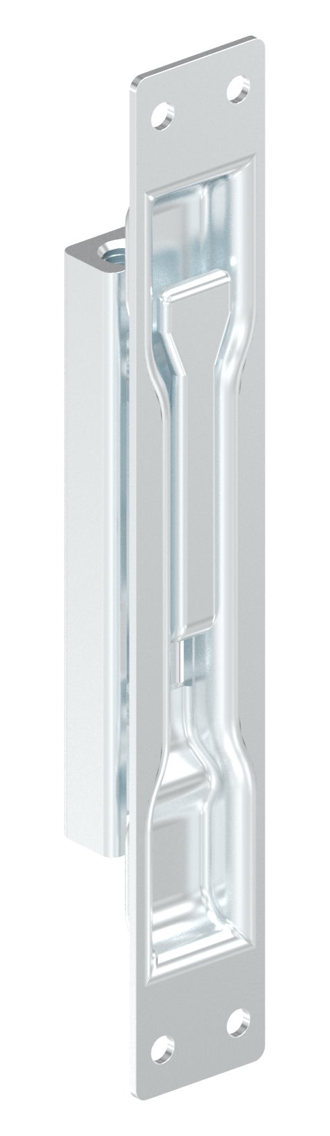 Kantriegel mit Breite 24mm und Gewinde M8, verzinkt