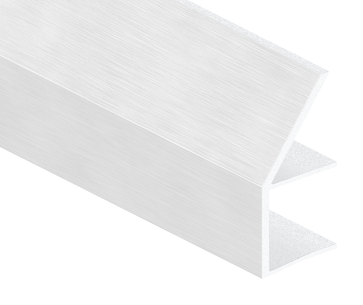 Regenrinne für Vordächer, Glas 17,52mm, L: 3000mm, E4/EV1