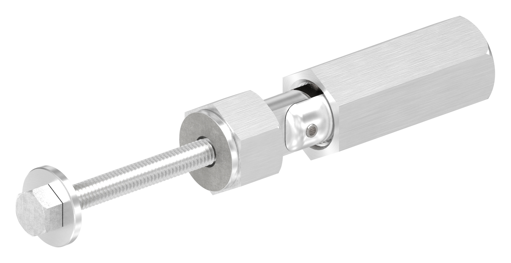 Gewindeterminal zur Selbstmontage, Seil 6mm, V2A