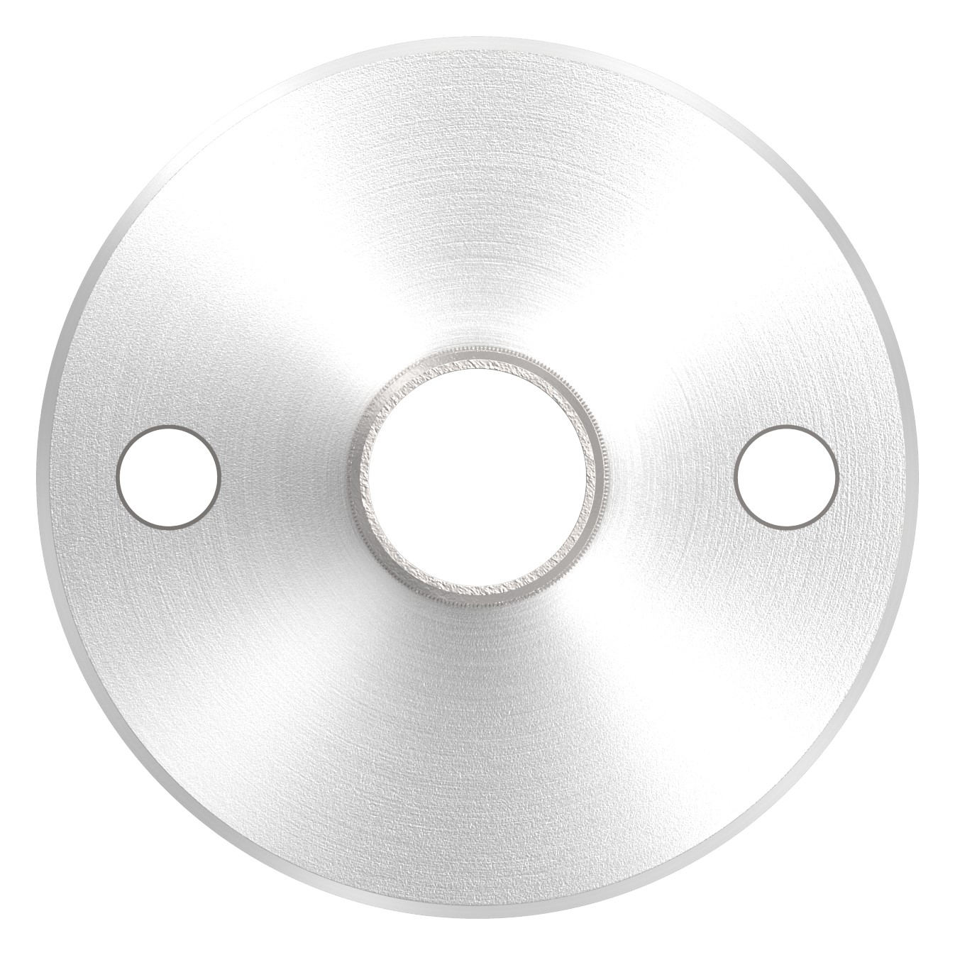 Wand- und Bodenanker mit Rändelung, für Rohr 33,7x2,0mm, V2A