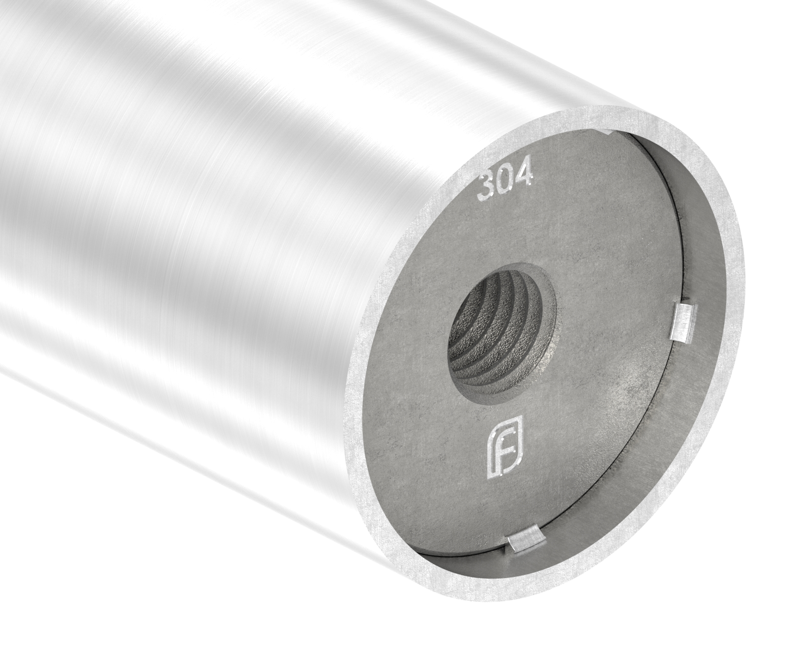 Einschweißgewinde mit M12 Gewinde für Rohr 42,4 x 2,0mm, V2A Einschweißgewinde mit M12 Gewinde für Rohr 42,4 x 2,0mm, V2A