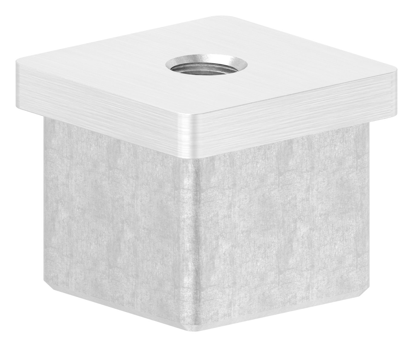 Einsteckkappe, für Rohr 30x30x2,0mm, V2A