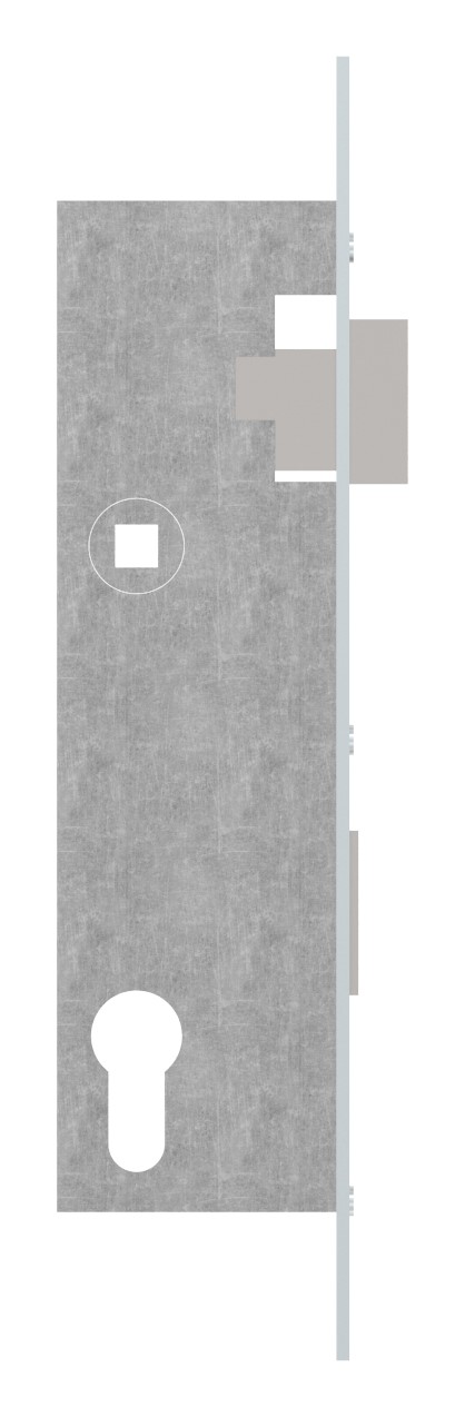 Rohrrahmenschloss verzinkt, Abstand 92mm, Dornmaß 40mm