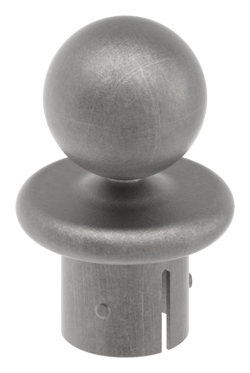 Kugelrohrknopf Eisen für 42,4mm