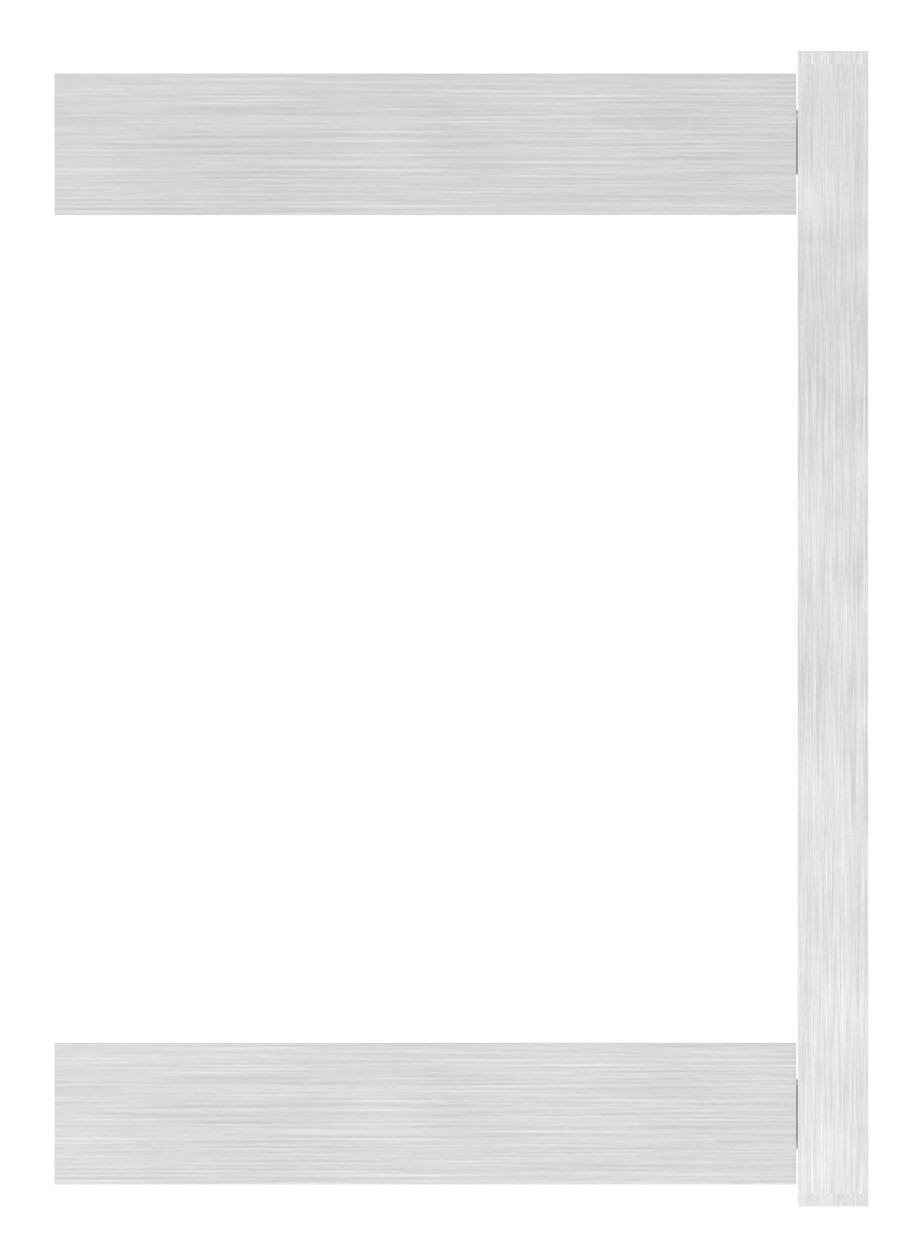 Wandbefestigung für Pfosten 40x40mm, V2A