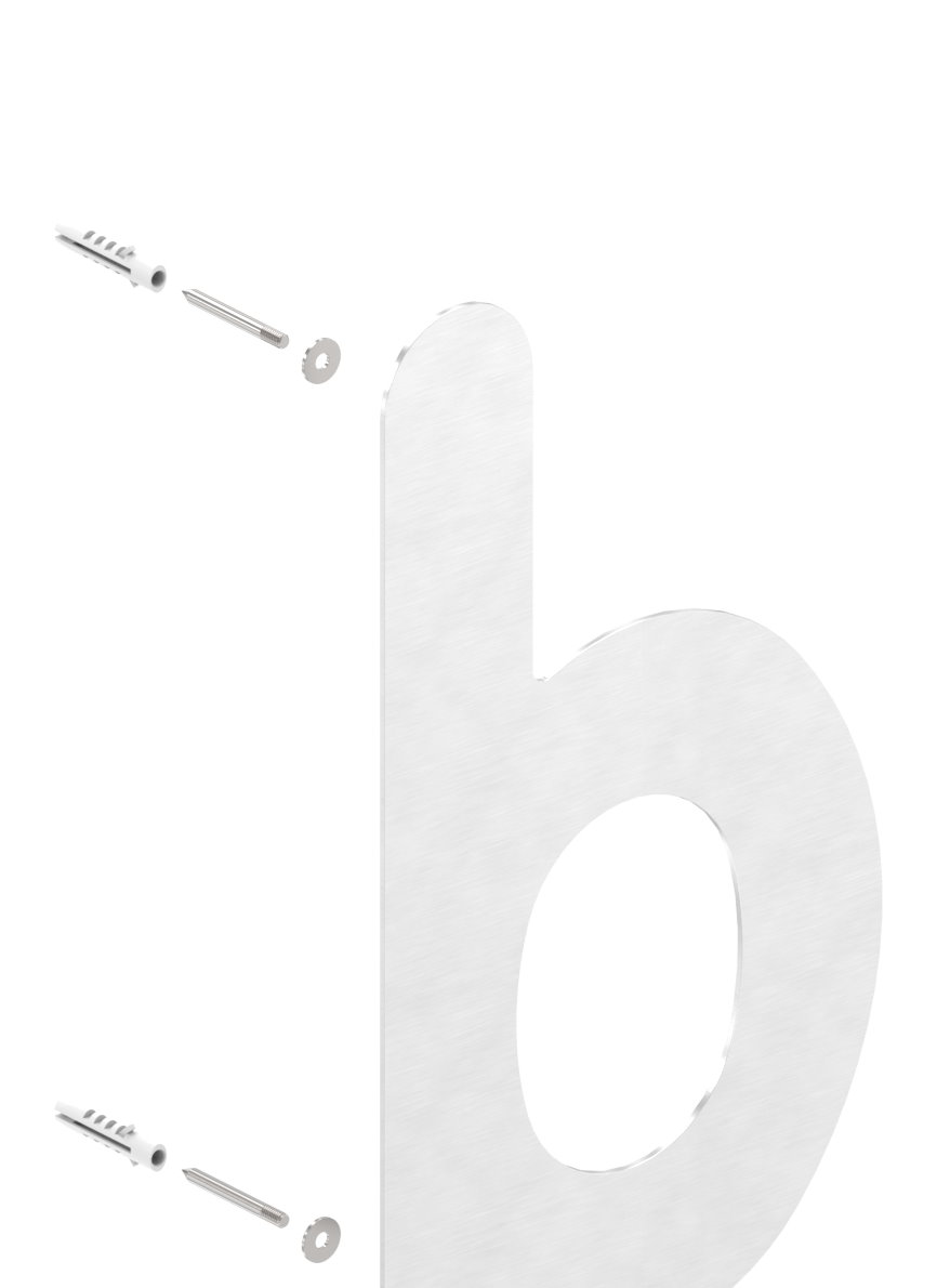 Hausnummer b - "groß", V2A