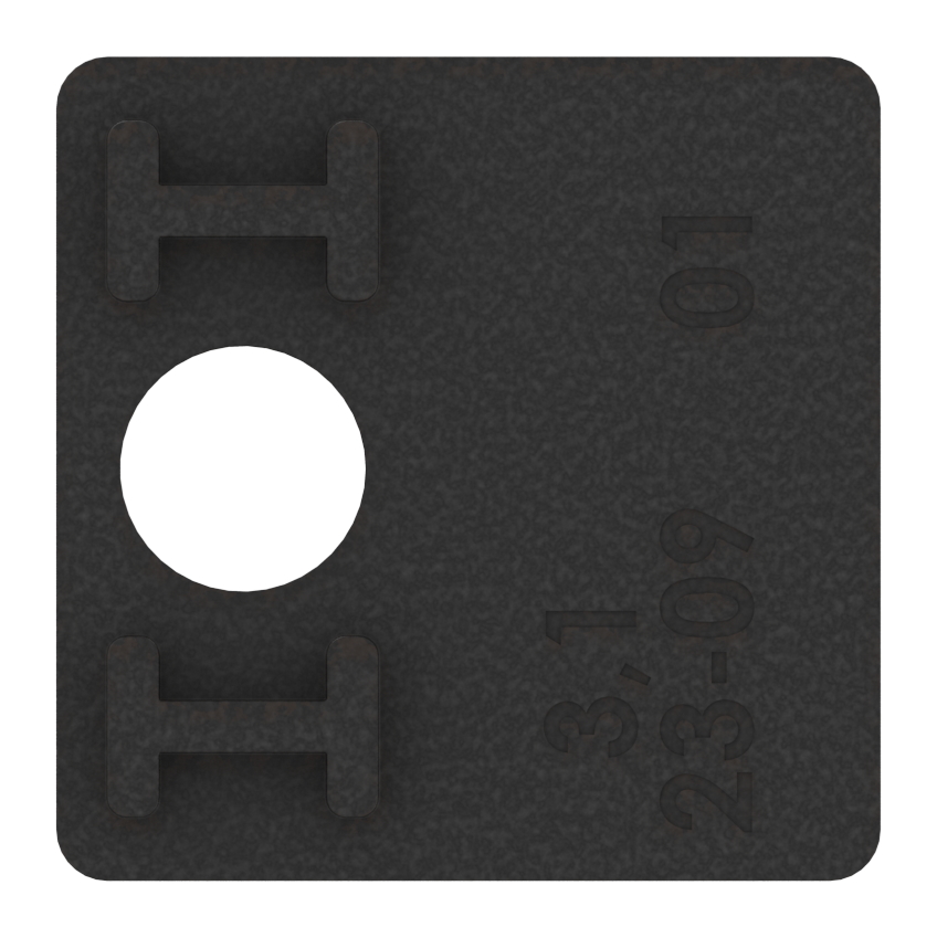 1 Paar Gummi für Mod. 36, für VSG-Glas 11,52mm