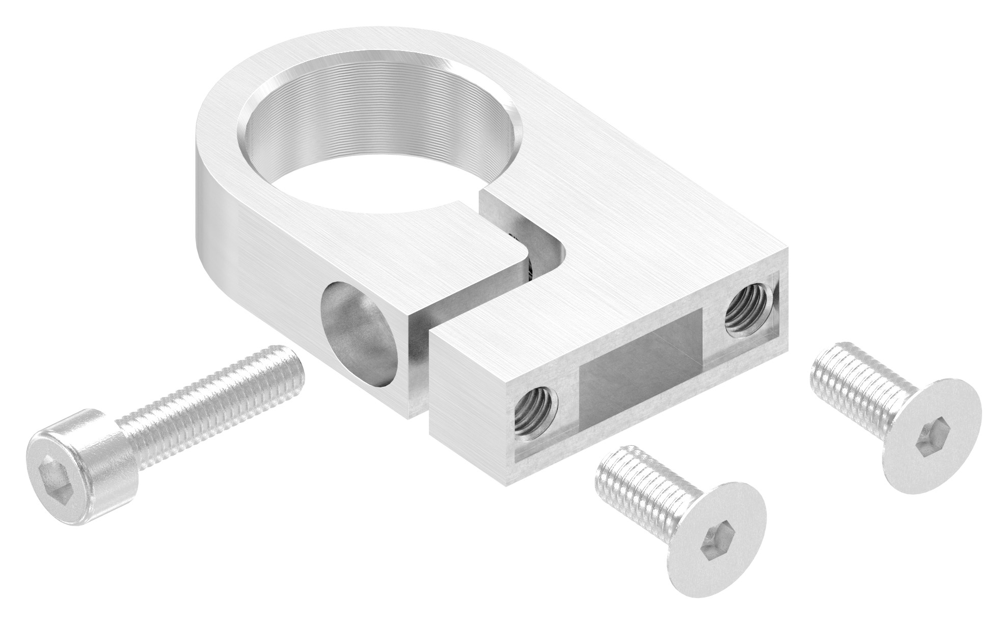 Spannring für Rohr 33,7mm, V2A