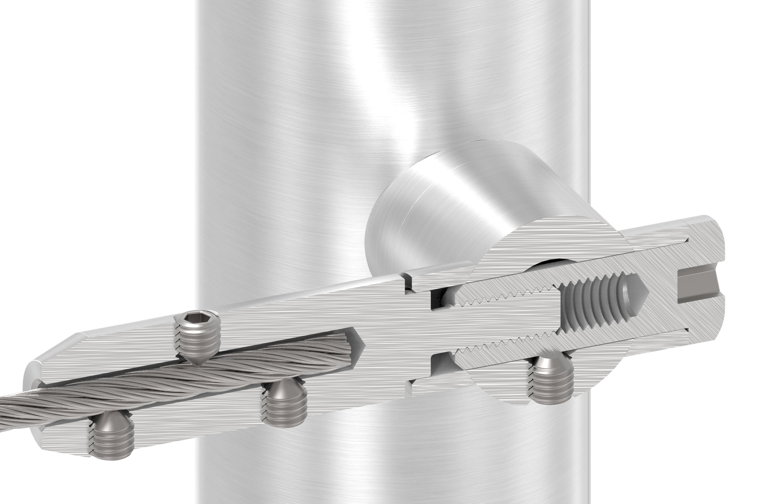 Seilhalter für 5mm Seil, V2A