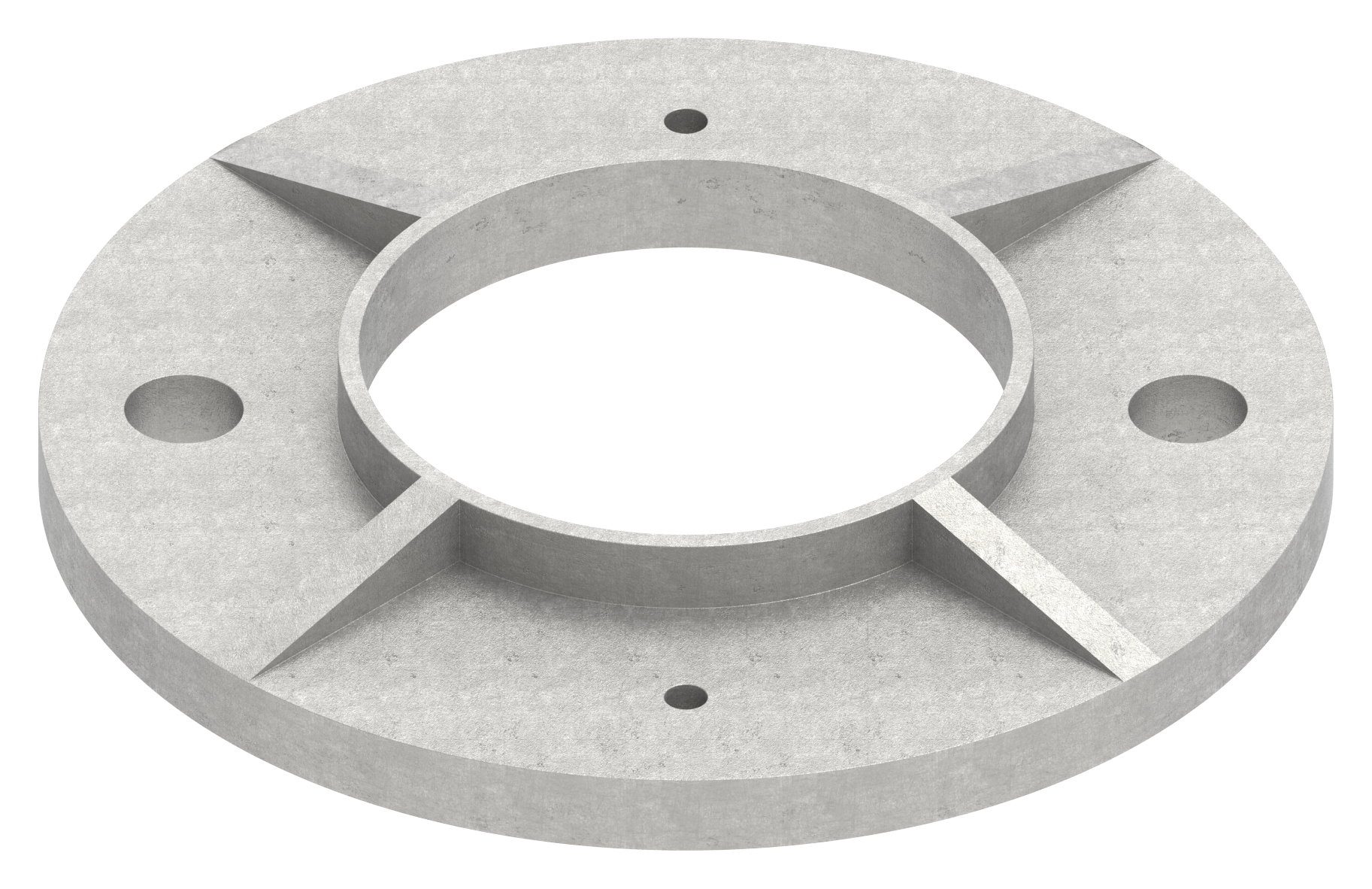 Ankerplatte, Ø 120x8mm, roh, V2A