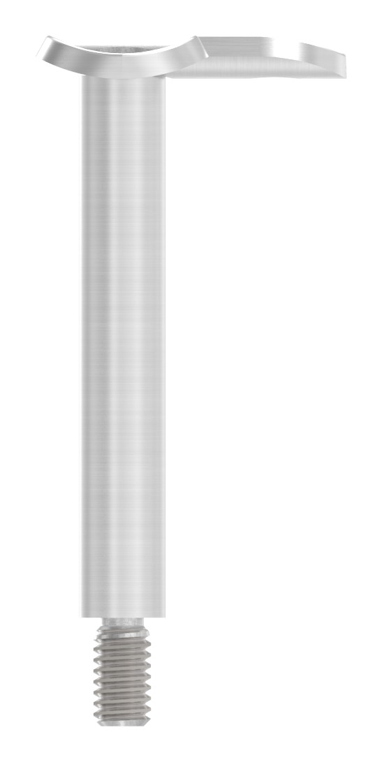 Stift Ø 12mm mit 90° Handlaufanschlussplatte für Rohr 42,4mm, V2A