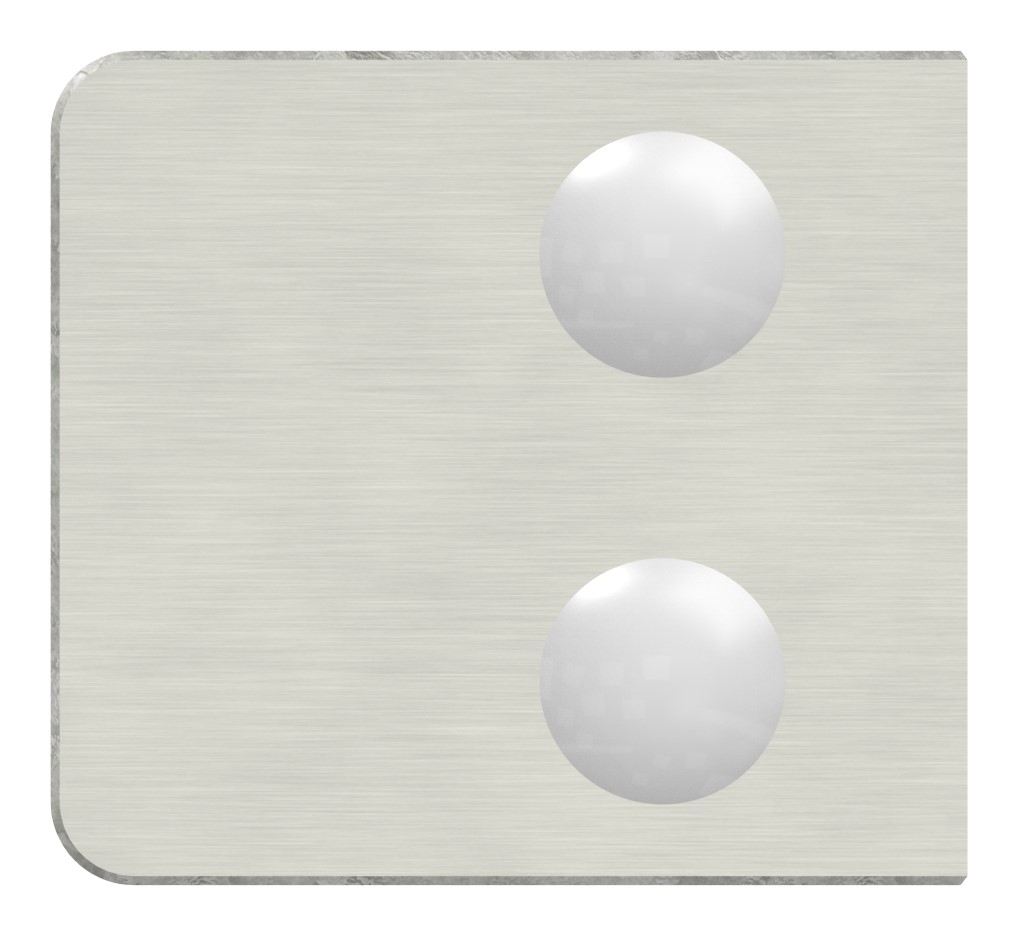 Glasklemme Mod. 31, Anschluss: 42,4mm, VA-Effekt